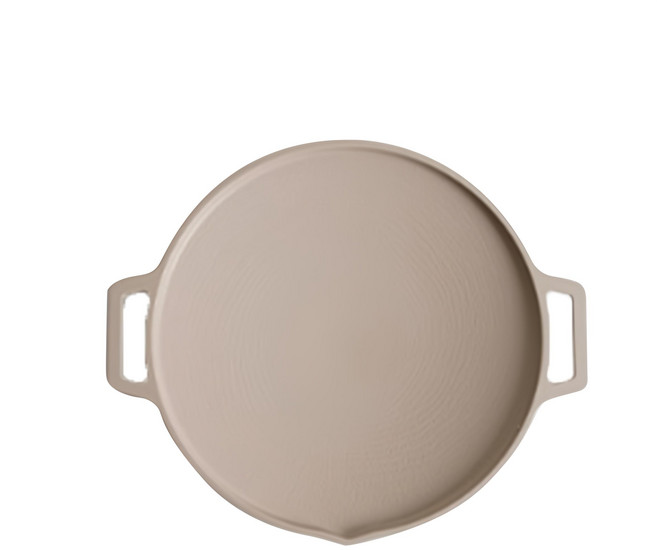 The Home's 電磁爐適用露營烤盤 Set 含玻璃蓋 專用收納包 木手柄, 30cm, 1組