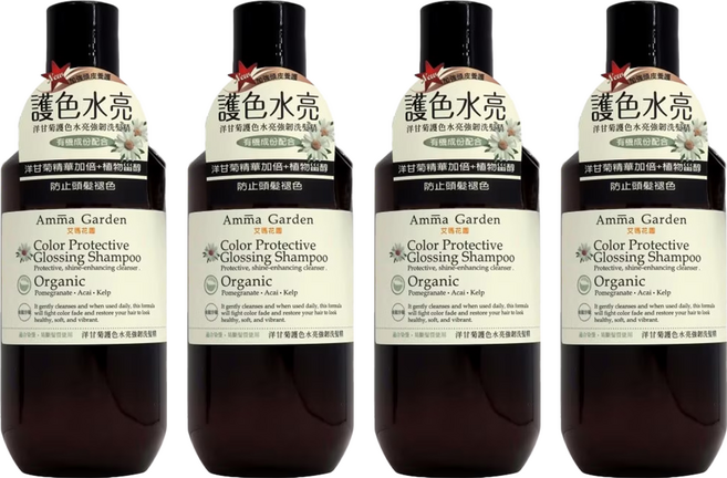 Amma Garden 艾瑪花園 護色水亮強韌洗髮精 洋甘菊, 500ml, 4瓶