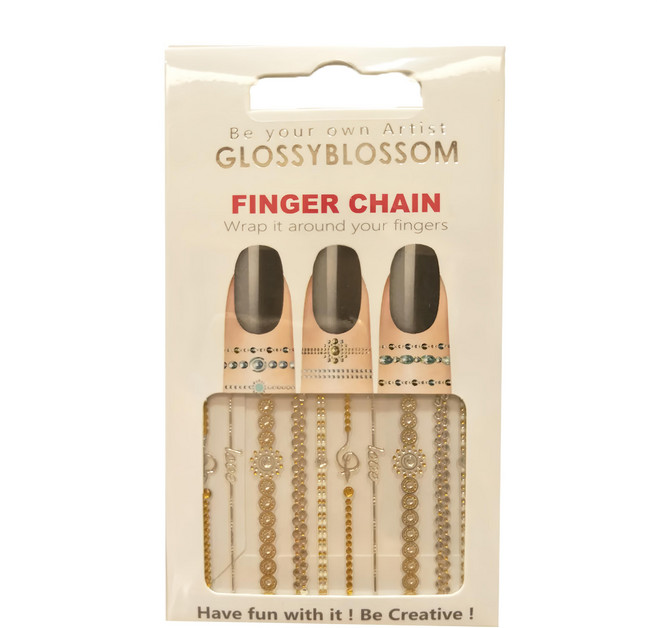 GLOSSYBLOSSOM 指環貼 指間鏈, 96736, 1組