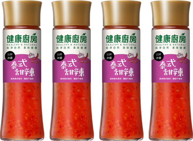 健康廚房 泰式甜辣拌醬, 200ml, 4瓶
