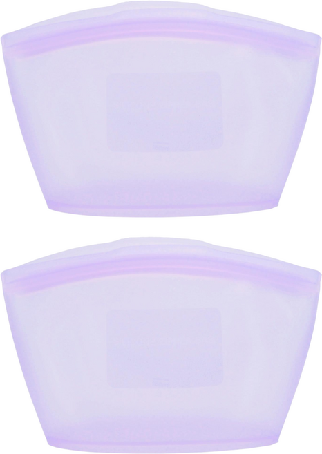 SiliPot 頂級矽膠密封袋 薰衣草紫, 850ml, 2個