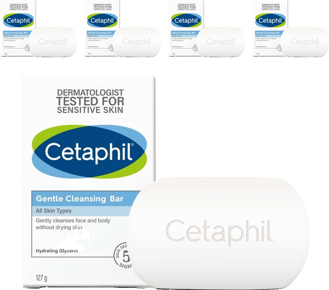 Cetaphil 舒特膚 溫和潔膚凝脂, 127g, 5盒