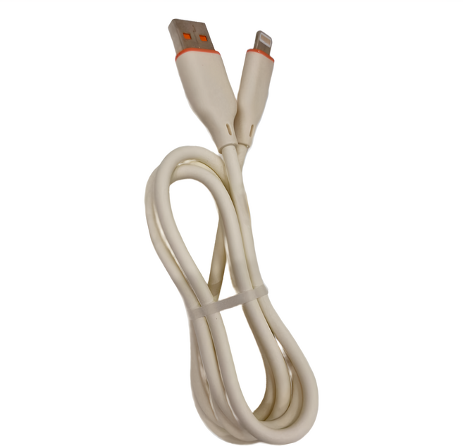 TOTU 拓途 Lightning iPhone 充電線傳輸線快充線 液態矽膠, 1m, 米色, 1條