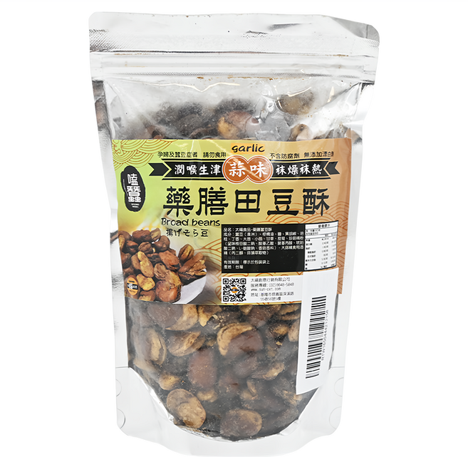 Sunfood 老饕首選 嗑蠶澳洲藥膳蠶豆酥 蒜味, 350g, 1包