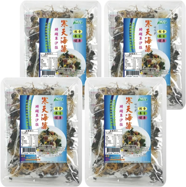 茂格生機 寒天海藻 珊瑚草沙拉, 50g, 4包