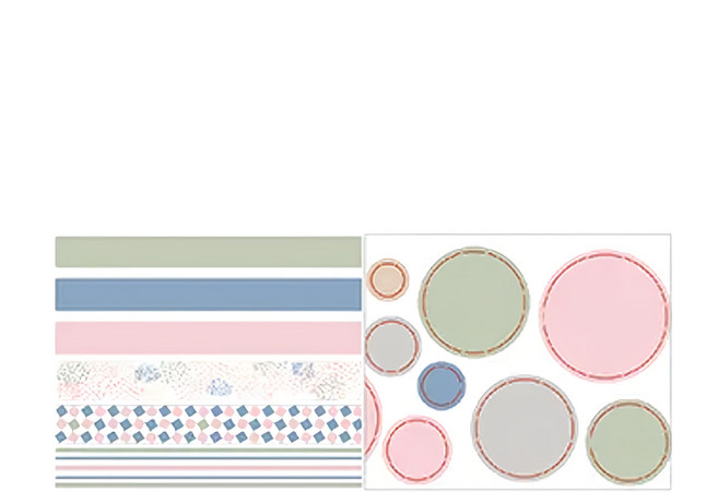 基礎套裝紙膠帶, 月光下 多色, 1個