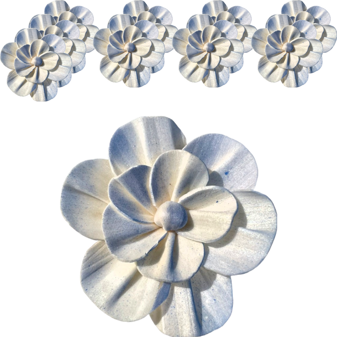 索拉花 碎邊牡丹 4.5cm 10支, 莫藍