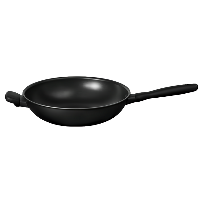 Create Life 創居生活 麥飯石不沾炒鍋 28cm 曜石黑 1個
