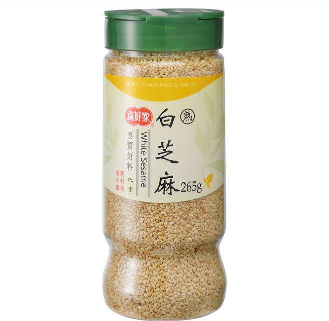 真好家 白芝麻 恰恰罐, 265g, 1罐