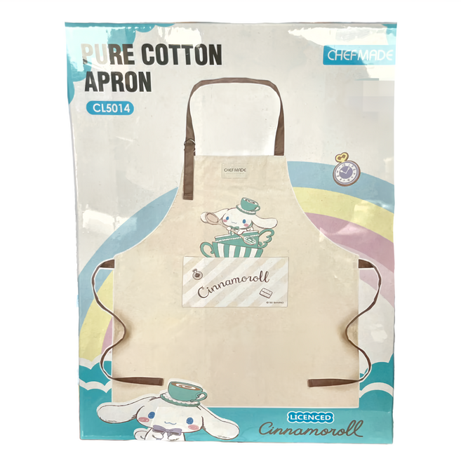 CHEFMADE 學廚 Cinnamoroll 純棉圍裙 Pure Cotton Apron Set 75cm x 65cm, 1個, 玉桂狗