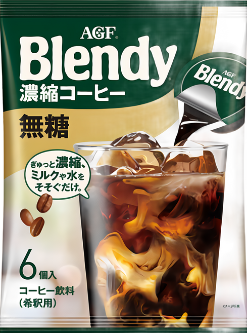 에이지에프 Blendy 포션커피 블랙, 18g, 6개입, 6개