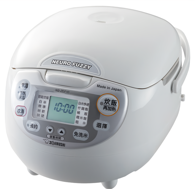 ZOJIRUSHI 象印 黑金剛微電腦電子鍋 6人用, NS-ZEF10, 白色