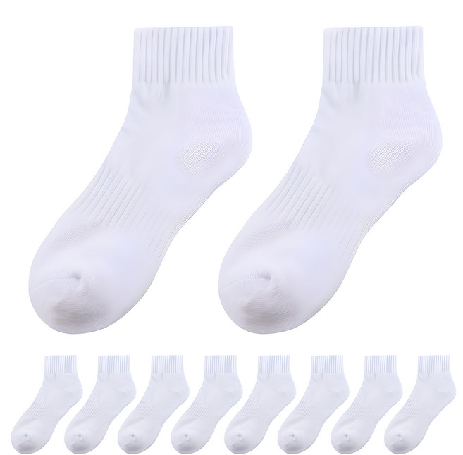 IZILEG 女款 雙層底 素色 運動 短筒 襪子 10雙