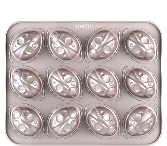 CHEFMADE 學廚 WK9809 甲殼蟲12連瓢蟲蛋糕模 不粘, 瓢蟲, 1個