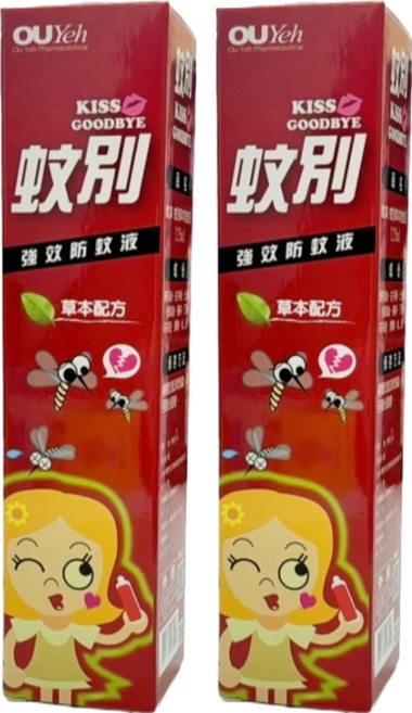 OUYeh 歐業 蚊別草本防蚊液 120ml, 2瓶