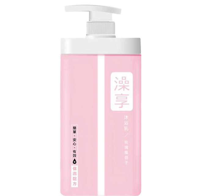 澡享 沐浴乳 玫瑰風信子 溫和不刺激 清爽不黏膩, 1kg, 1瓶