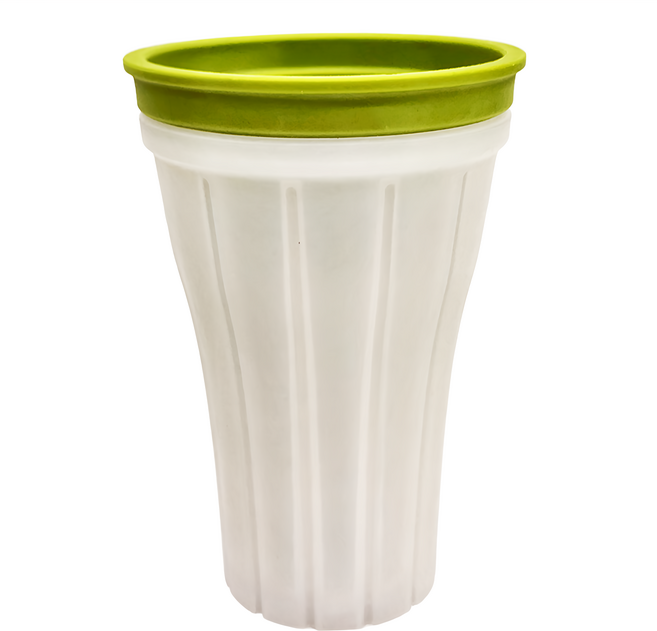 捏捏冰沙杯 TPE材質, 綠色 + 透明色, 207g, 1個