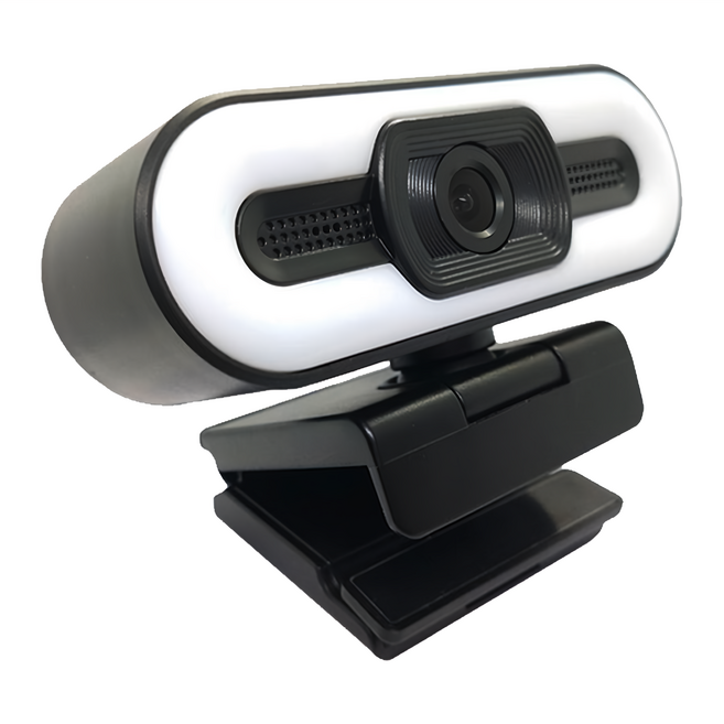 Neon 台灣霓虹 直播遠距教學美顏補光攝影機麥克風 1080P全高清 90°超大廣角視野 AF自動對焦 360°旋轉底座, MCW6, 黑色