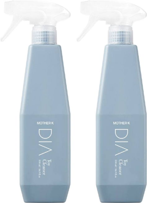 MOTHER-K DIA 純粹玩具用品除菌噴霧 500ml 30%穀物發酵酒精 EWG GREEN綠色安全成分 ECOCERT認證植物萃取成分, 2瓶