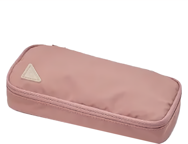 PUGO 噗果 上課小幫手 文具BOX, 藕粉, 1個