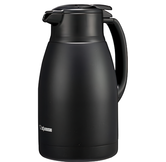 ZOJIRUSHI 象印 桌上型不鏽鋼保溫壺, 黑色, 1.5L, 1個