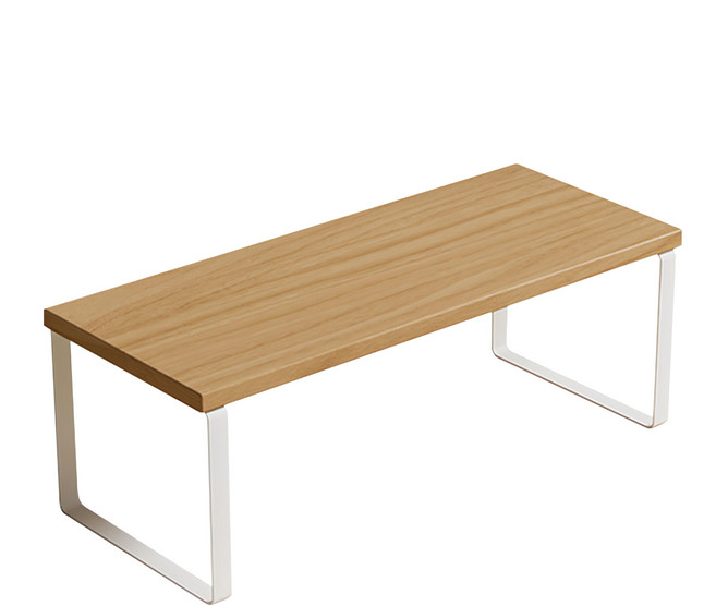 電腦螢幕墊高架 40 x 20 x 16.5cm, 蘋果木色 + 白架