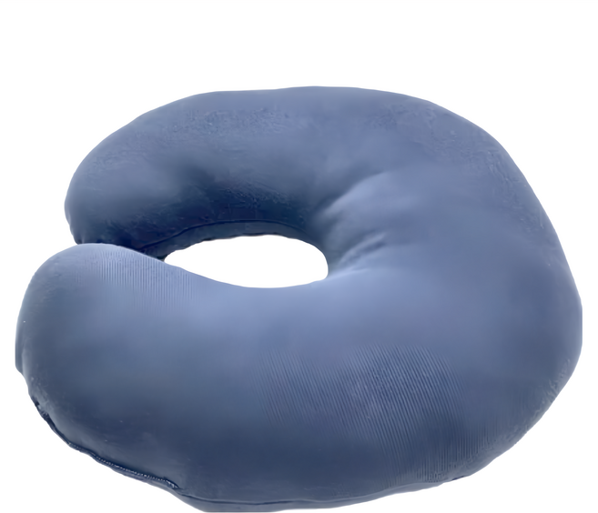 J&N 素色彈性U型枕 Set 2 填充棉, 深藍色