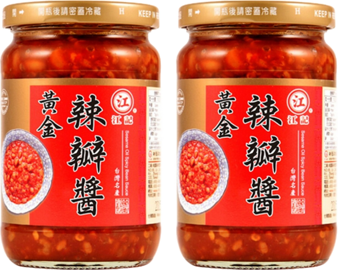 江記 黃金辣瓣醬, 360g, 2罐