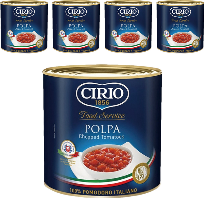CIRIO 碎粒蕃茄, 2.55kg, 5罐