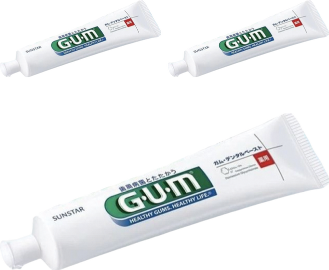 SUNSTAR 三詩達 G.U.M 含氟GUM牙膏, 155g, 3條