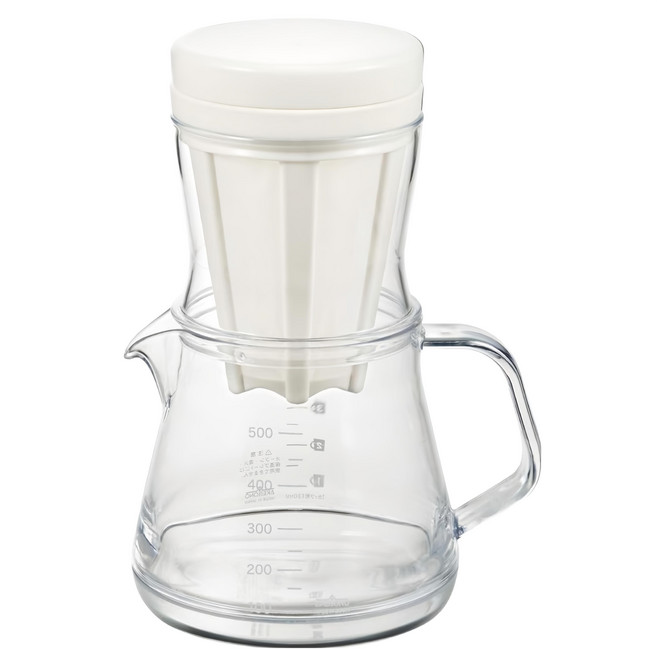 AKEBONO 曙產業 咖啡機 2種方法 500 日本製 TW-3758, 白色, 1個