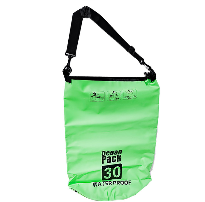 OceanPack 戶外運動防水桶包 雙肩背帶 441g 30L, 綠色