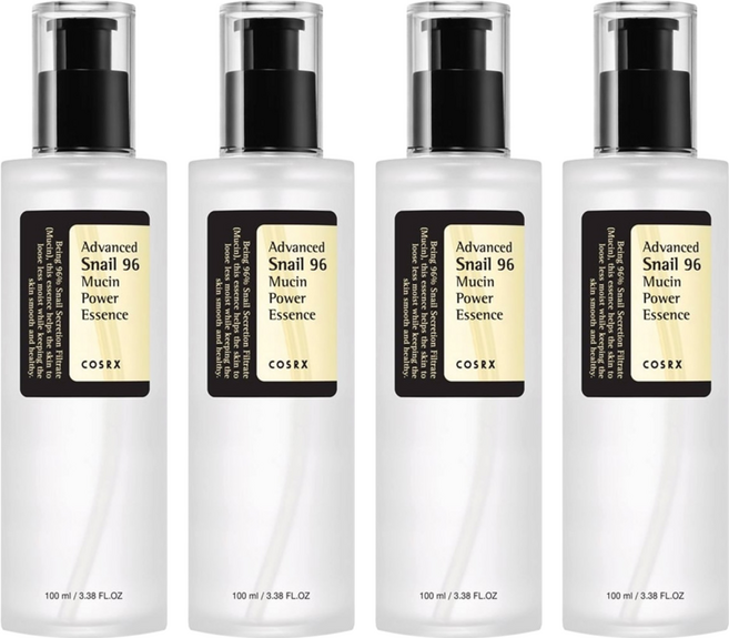 COSRX 96%蝸牛賦活黏液精華, 100ml, 4瓶
