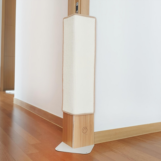 CAMULALA 貓咪牆角角落貓抓板, 米白色, 1個