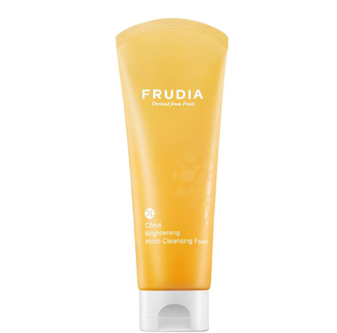FRUDIA 靈光乍現 柑橘明亮煥白柔膚洗面乳 含橘皮與珍珠萃取 零粉塵複合物, 145ml, 1條