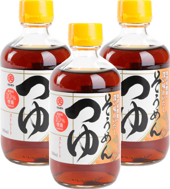 日本丸天醬油 冷麵用麵味露, 300ml, 3瓶