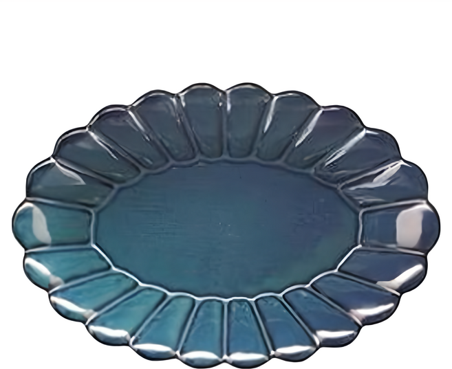 POTERIE 陶瓷盤, 陶瓷 藍色, 1個