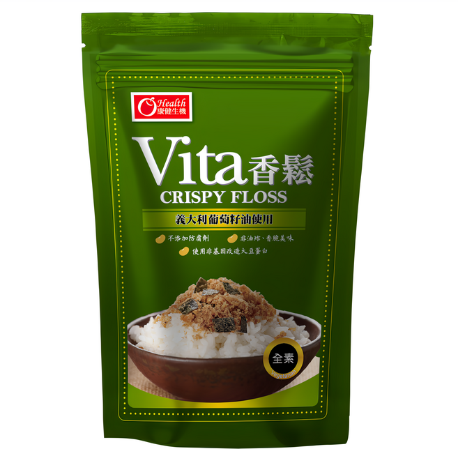 康健生機 vita香鬆 義大利葡萄籽油使用 添加芝麻、海苔 全素, 300g, 1包