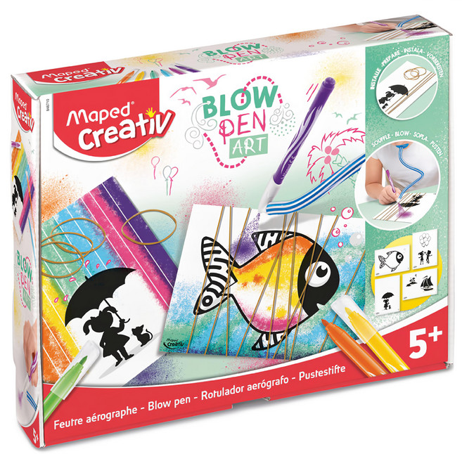 Maped 創意吹畫 奇妙的線條, 1盒, Multicolor