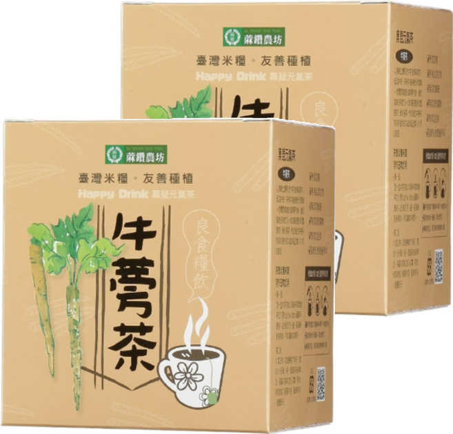 蔴鑽農坊 黑琵牛蒡茶, 13g, 10包, 2盒