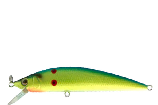 Strike Pro 歐歐米諾 Euro Minnow JL-108S 路亞硬餌 9cm 11.5g 下沉型, 綠色, 1個