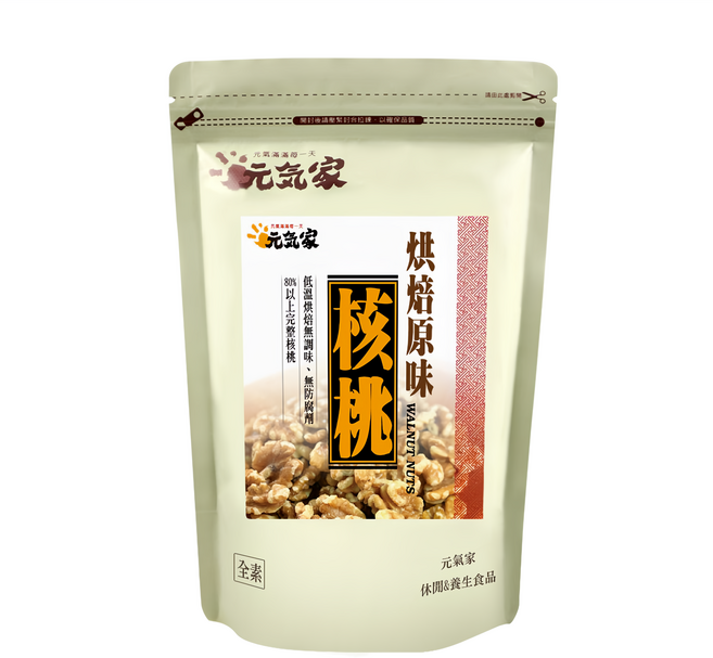 元氣家 烘焙原味核桃, 200g, 1包