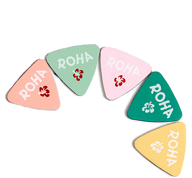 ROHA 烏克麗麗皮革撥片 (隨機款式), 5個