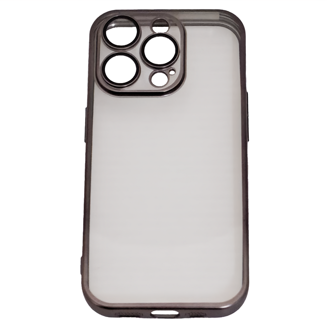 TOTU 拓途 柔簡系列 手機保護殼 iPhone 15 Pro 一體式鏡頭貼 磁吸 全包邊 掛繩孔 TPU軟殼 霧面電鍍 灰色
