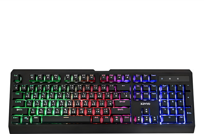 Kinyo 青軸輕機械發光鍵盤, GKB-3200