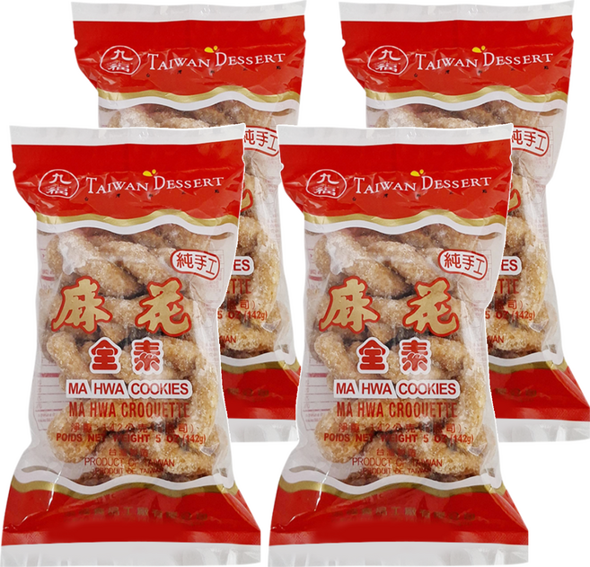 九福 素食麻花, 142g, 4包