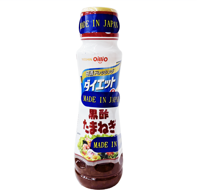 NISSIN 日清 OilliO 液狀沙拉 黑酢洋蔥風味, 185ml, 1瓶