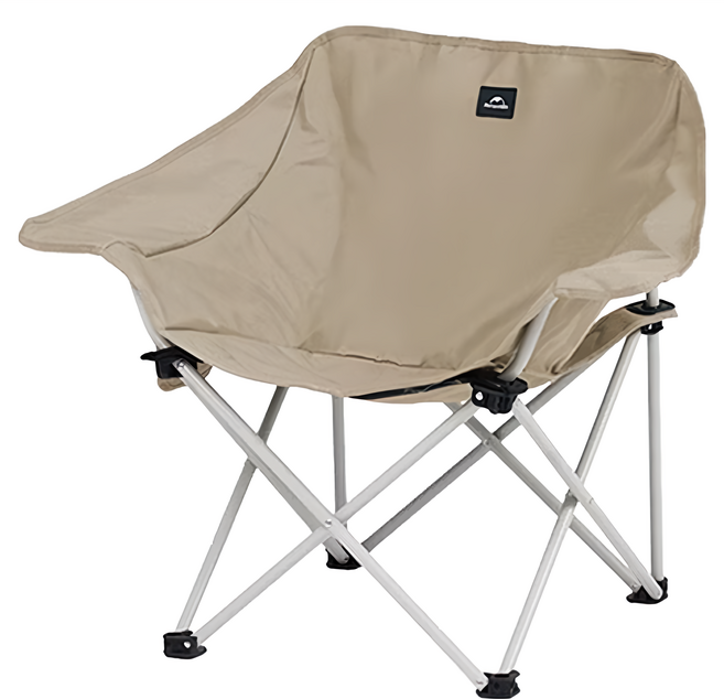 Naturehike 挪客 星月T01聚攏式扶手月亮椅 JU13002 展開80 x 53 x 66cm 收納14 x 14 x 76cm, 卡其色, 1個