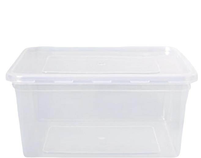 Axis 艾克思 便利輕巧食物分裝塑膠盒 糕點盒 1000ml 食用級PP材質 可冷藏冷凍保鮮 台灣製造, 5個, 透明