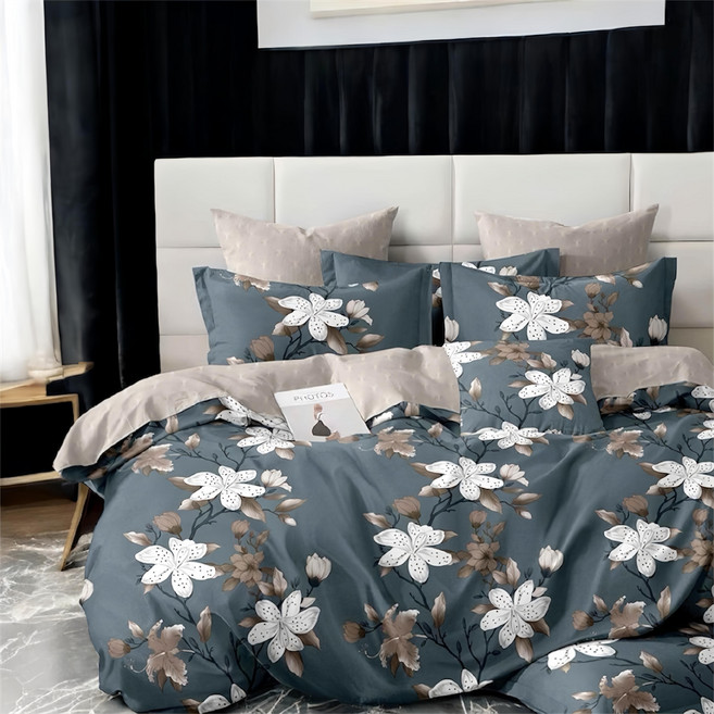 E-ROU 伊柔寢飾 銀離子防螨抗菌天鵝絨床包 + 枕套 2個 台灣製